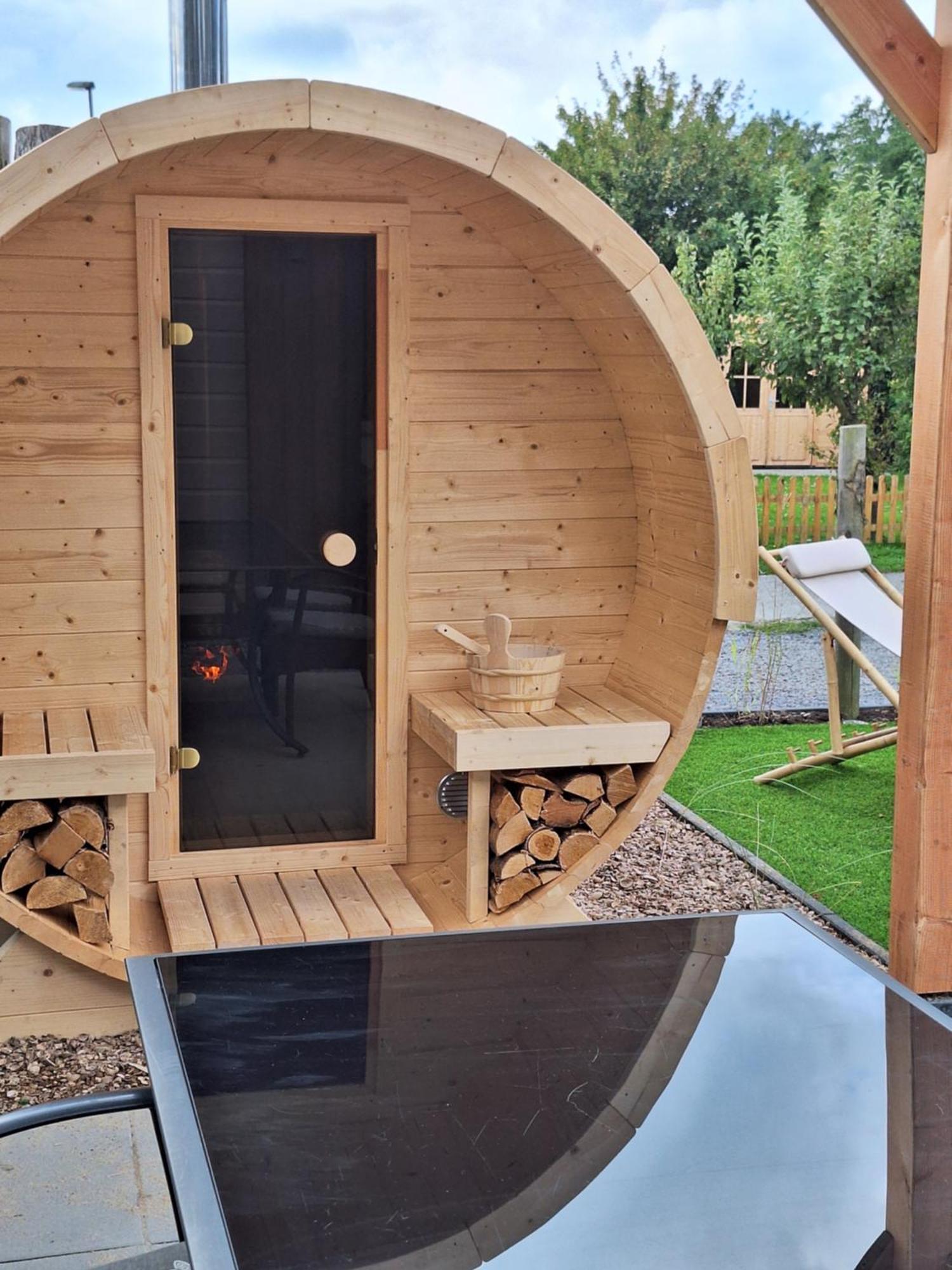 'Relax Lodge Sea' - Wellness Lodge In Zeeland - Private Sauna - Airco - Garden - Outdoor Swimming Pool - Free Wifi, Towels & Bed Linen Heinkenszand Eksteriør billede