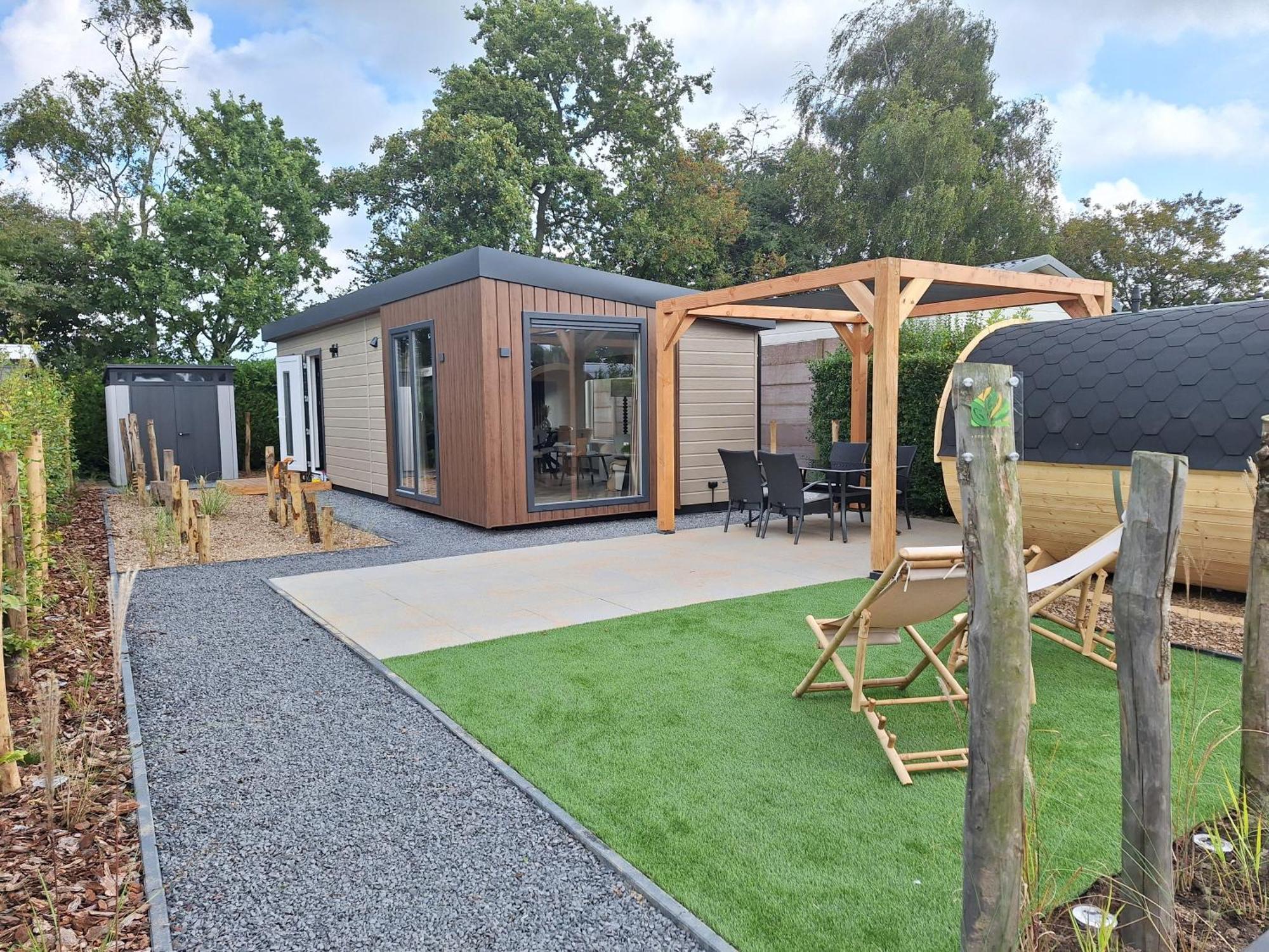'Relax Lodge Sea' - Wellness Lodge In Zeeland - Private Sauna - Airco - Garden - Outdoor Swimming Pool - Free Wifi, Towels & Bed Linen Heinkenszand Eksteriør billede